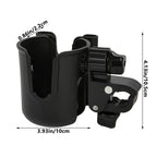 2-in-1 Bicycle Cup Holder with Mobile Phone Holder - Universal Water Bottle Holder, Coffee & Tea Mug Holder, for Electric Bike, Bicycle, Motorcycle, Stroller, Walker - Fits Phones Up to 6.5 Inches