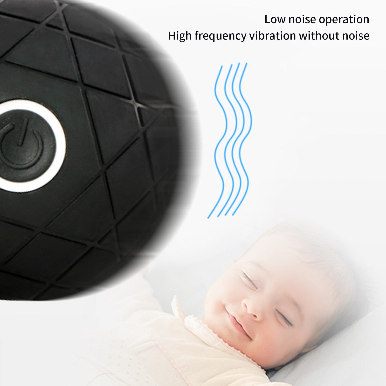 Charging Vibration Massage Ball - 3 Vibration Modes, USB Rechargeable, Fitness Yoga Muscle Recovery, Fascia Ball for Muscle Relaxation, Compact 3x3in, Portable Design, Ergonomic, ABS Material, 170g