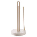 Paper Towel Holder White Kitchen Roll Holder, Premium Plastic Paper Towel Holder for Kitchen Roll Organize, Countertop Roll Dispenser with Weighted Base, 5.71x12.99 5.71" x 12.99" White