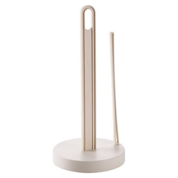 Paper Towel Holder White Kitchen Roll Holder, Premium Plastic Paper Towel Holder for Kitchen Roll Organize, Countertop Roll Dispenser with Weighted Base, 5.71x12.99 5.71