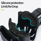 2-in-1 Adjustable Drink Holder,Universal Cup Holder with Cell Phone Holder,Large Diameter Design Bike Cup Holder for Wheelchair Walker Bike Free Size Black