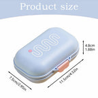 Travel Soap Case, Waterproof Portable Container with Ventilated Lid, Cute Bath Accessory for Hotels, Gym, Compact Toiletry Storage Solution Blue 4.52x2.95x1.88' 4.52" x 2.95" x 1.88" Blue