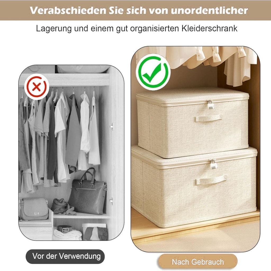 Locking Adult Game Toy Storage Organizer Lock Box Toy Storage Bins Women and Men Game Toys Storage Bags with 2 Drawstring Bags, Large capacity (Beige) 11.8x7.8x5.5 11.8" x 7.8" x 5.5" Beige