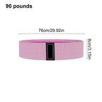 Yoga Resistance Band, Booty Legs Elastic Stretch Exercise,Fabric Cloth Workout Flexband, Loop Exercise Workout Gym Fitness Pink
