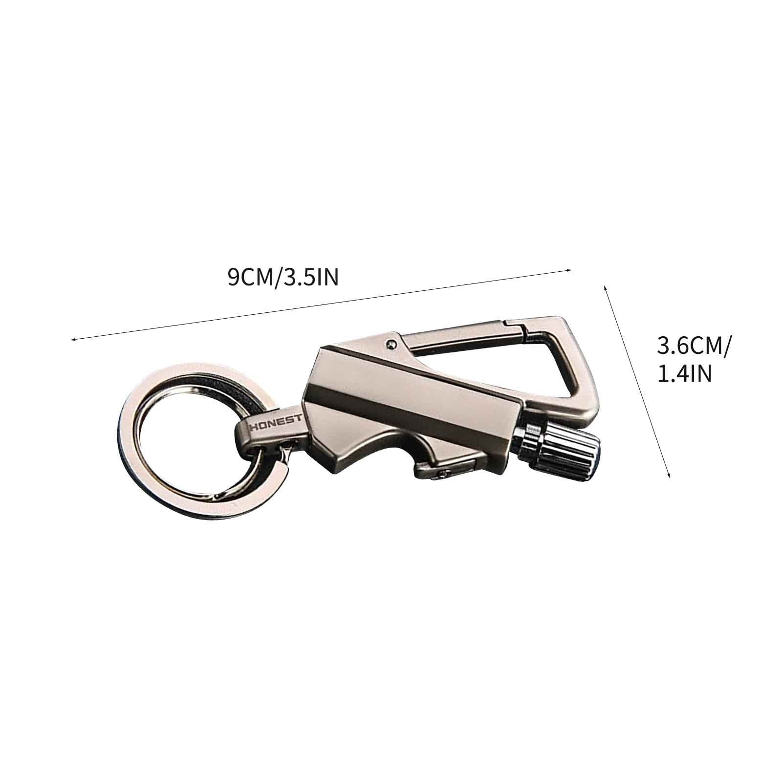 Multifunctional Outdoor Match Kerosene Lighter with Bottle Opener Keychain, Waterproof Windproof Portable for Camping Hiking, Torch Flame Ignites Fire Starter for BBQ Candles Emergency Use SL