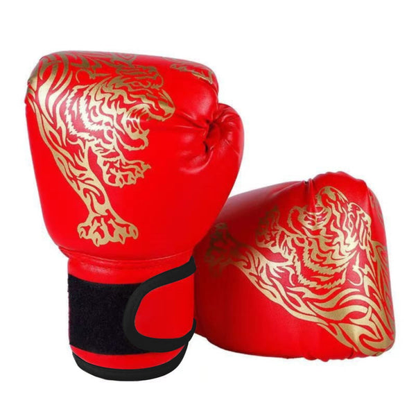Boxing Gloves, Sportswear Entertainment Performance Accessories2 Pair Boxing Gloves for Beginners , Training and Sparring Kick Boxing Glove Training Glove Set Punching Bag Mitts, Black,Red,Blue(Red) Red