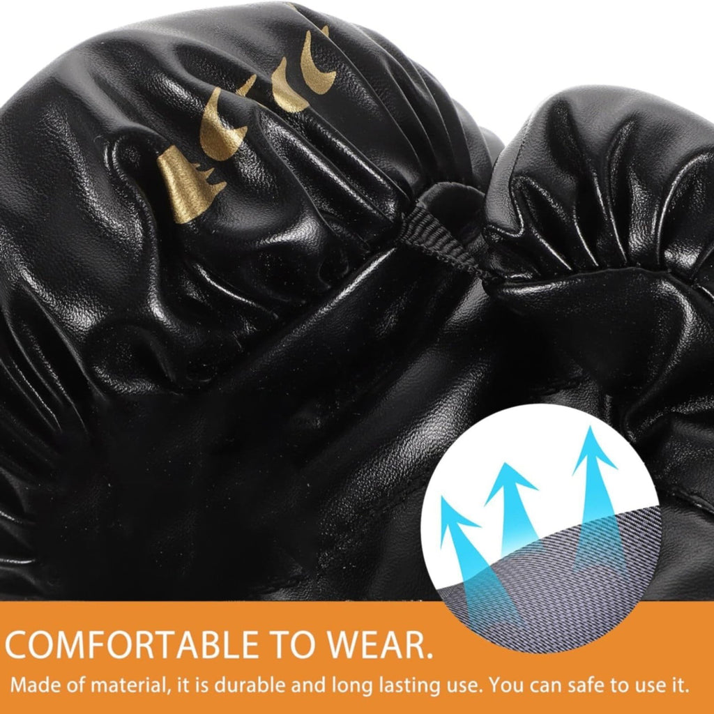 Boxing Gloves, Sportswear Entertainment Performance Accessories2 Pair Boxing Gloves for Beginners , Training and Sparring Kick Boxing Glove Training Glove Set Punching Bag Mitts, Black,Red,Blue(Red) Red