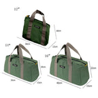 1 Pack Tool Bag for Men with Waterproof Hard Bottom,Mechanics Tool Bag,Heavy Duty Tool Bag Wide Mouth Tote for Various Instrument, Electrician Carpenter Mechanic,3 Sizes Available，Green(16 inch) 16 inch