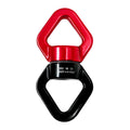 35kN Swing Swivel, Safest Rotational Climbing Rope Devices Hanging Hook Accessory for Tree Swing, Aerial Dance, Swing Spinner Hanger, Rock Climbing, Hanging Hammock,Carabiner(Red) Red