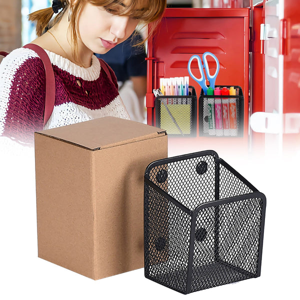 Extra Strong Magnetic Pencil, Marker Holder for Home and Office Supplies - Black