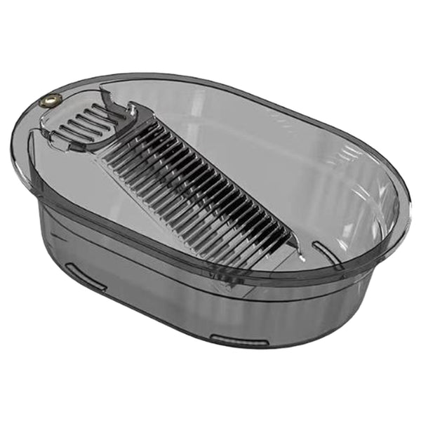 Portable Washboard, All-in-One Laundry Basin Set, Heavy-Duty Wash Board for Hand Washing Clothes, Built-in Scrub Surface, Drain Plug for Camping, RV, Emergency Use, Grey, 19.09x14.37x5.12 19.09x14.37x5.12 Gray