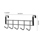 Over The Door Hooks, Door Hanger Hooks For Hanging ,Over The Door Towel Racks With 5 Coat Hook,Over The Door Towel Rack For Kitchen Bathroom Towel Holder Towels Hanger Rack Accessories 2.1 cm