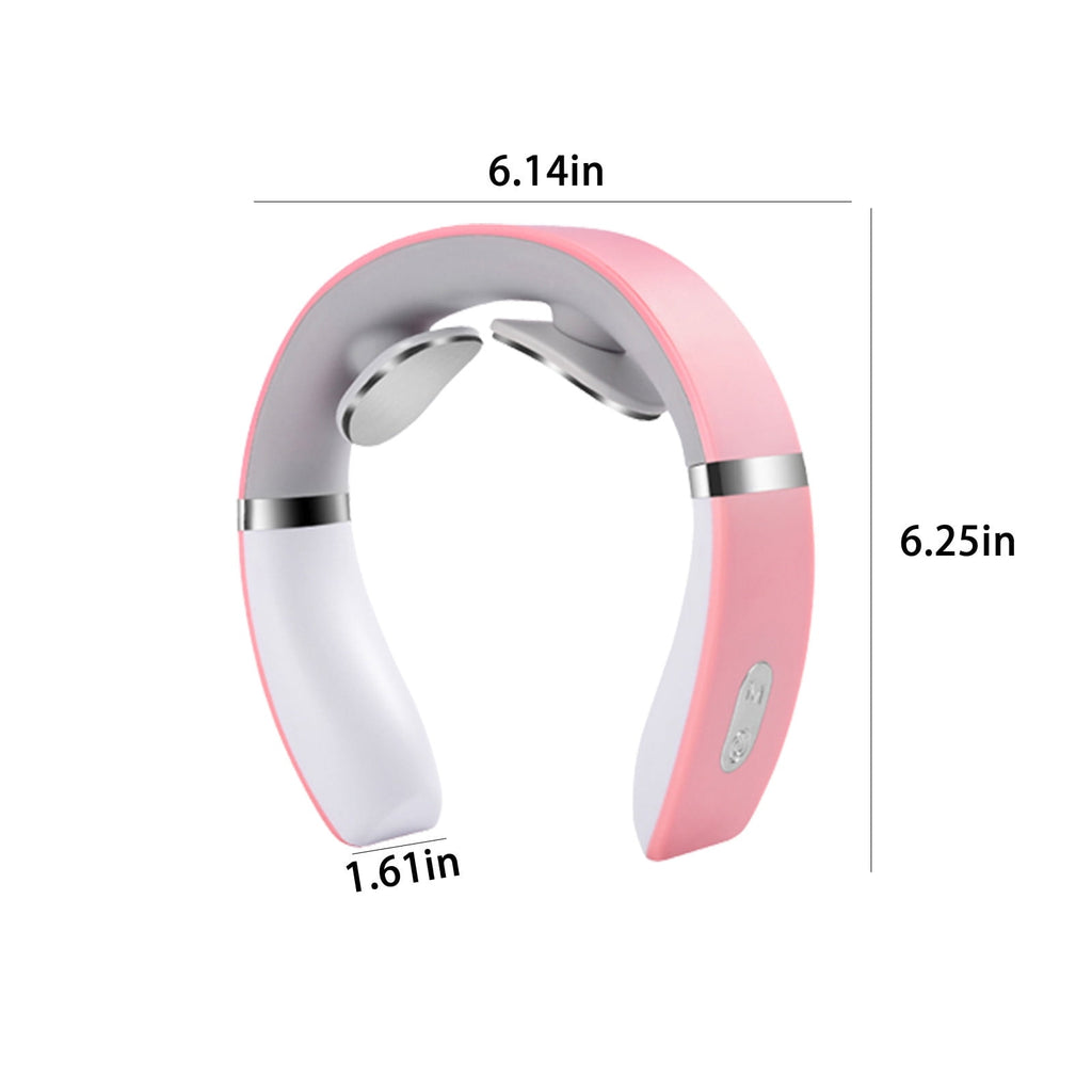 4-Head Electric Massagers Set, Vagus Nerve Stimulator Neck, 10 Modes & 16 Levels, Ergonomic Design, Promote Muscle Relaxation,Cervical For Neck Pain Relief,Instrument for Home Pink