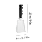 2025 120dB Loud Brass Cowbell with Non-Slip Handle and Adjustable Strap,Perfect for Sporting Events like Baseball and Football Games,Also Ideal for Graduations,Parades,and Cheerleading Activities White