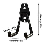 Garage Storage Utility Hooks, Heavy Duty Garage Hooks, Garage Garden Tool Organizer, Steel Wall Mount Hooks, Garden Small U Hooks, Wall Mount Hanger Organizer for Tools, 1 Pcs, 2.56x2.05x4.33 2.56" x 2.05" x 4.33" Black