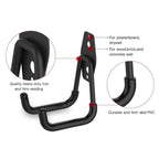 Garage Storage Utility Hooks, Heavy Duty Garage Hooks, Garage Garden Tool Organizer, Steel Wall Mount Hooks, Garden Small U Hooks, Wall Mount Hanger Organizer for Tools, 1 Pcs, 2.56x2.05x4.33 2.56" x 2.05" x 4.33" Black