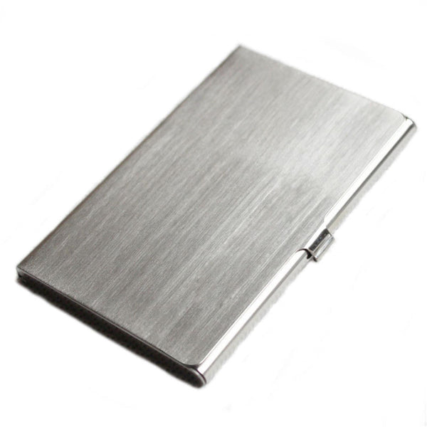 Slim Business Card Case for Men & Women, Pocket Metal Case, Professional Stainless Steel Business Card Holders, Purse Name Card Holder, Buckle Style Shut, 1 Pcs, 3.62x2.28 3.62