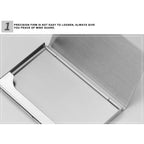 Slim Business Card Case for Men & Women, Pocket Metal Case, Professional Stainless Steel Business Card Holders, Purse Name Card Holder, Buckle Style Shut, 1 Pcs, 3.62x2.28 3.62" x 2.28" Silver*3