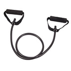 Resistance Bands with Handles, Exercise Bands with Handles, Single Resistance Bands for Resistance Training, Physical Therapy,Home Workouts, Fitness, Pilates,Shoulder And Neck Stretching Equipment Black
