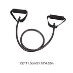 Resistance Bands with Handles, Exercise Bands with Handles, Single Resistance Bands for Resistance Training, Physical Therapy,Home Workouts, Fitness, Pilates,Shoulder And Neck Stretching Equipment Black