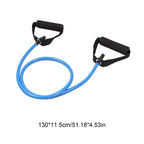 Resistance Bands with Handles, Exercise Bands with Handles, Single Resistance Bands for Resistance Training, Physical Therapy,Home Workouts, Fitness, Pilates,Shoulder And Neck Stretching Equipment Blue