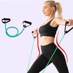Resistance Bands with Handles, Exercise Bands with Handles, Single Resistance Bands for Resistance Training, Physical Therapy,Home Workouts, Fitness, Pilates,Shoulder And Neck Stretching Equipment Green