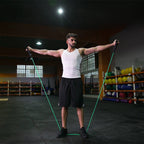 Resistance Bands with Handles, Exercise Bands with Handles, Single Resistance Bands for Resistance Training, Physical Therapy,Home Workouts, Fitness, Pilates,Shoulder And Neck Stretching Equipment Green