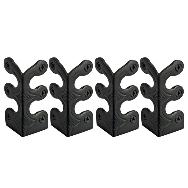 4-Pack Vintage Metal Corner Protectors,Solid Brass Decorative Protective Covers for Furniture & Walls,Easy-Install with Guide Holes,Durable & High-Strength Design for Tables,Cabinets & Skirting A