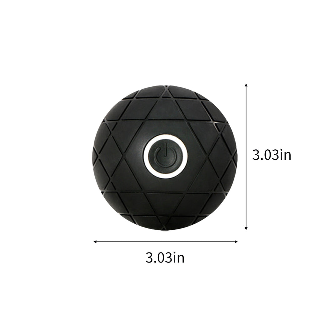 USB Rechargeable Vibration Massage Ball, Portable Fascia Ball with 3 Speed Modes for Muscle Relaxation, Ergonomic Design for Fitness and Yoga Recovery, Compact and Easy to Carry