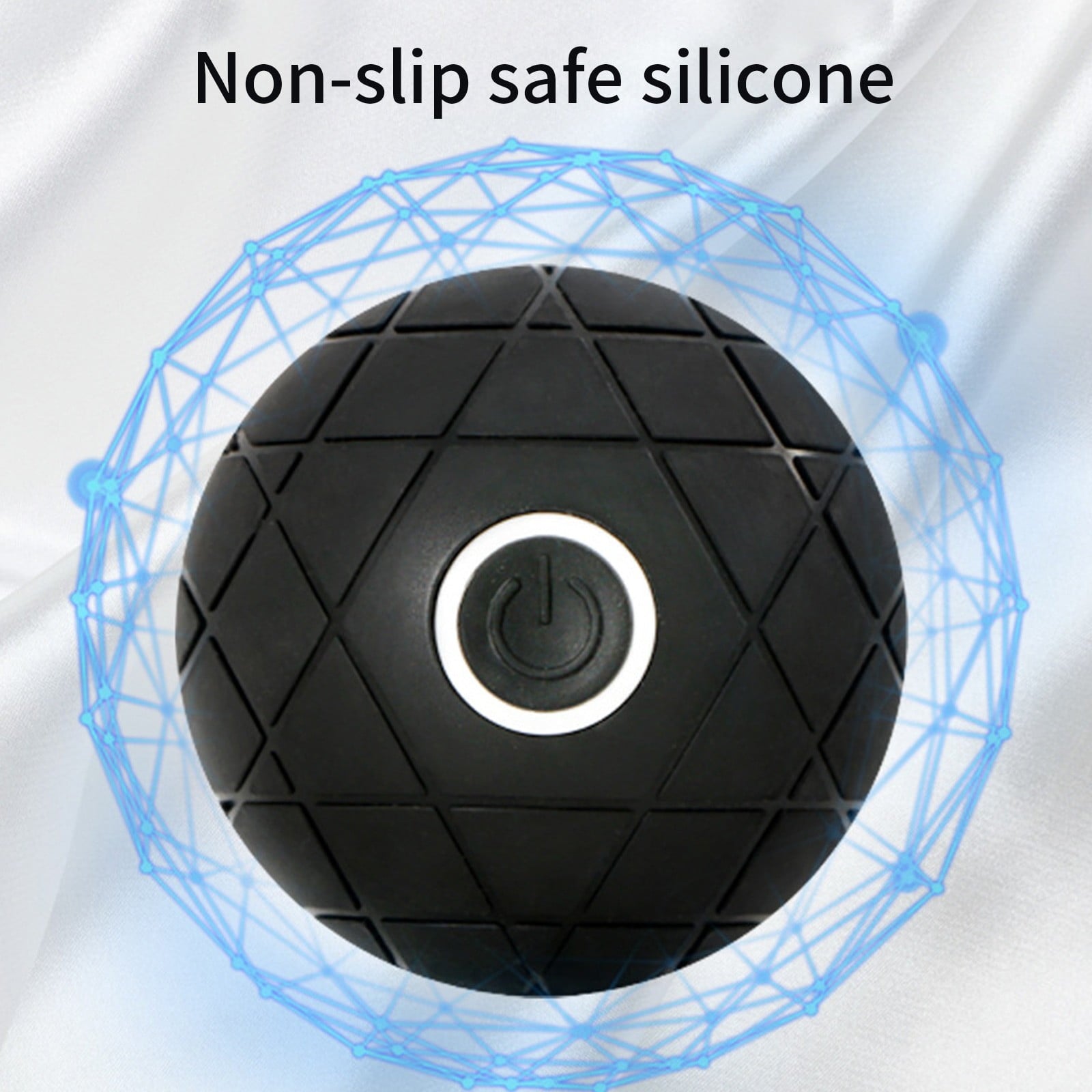 USB Rechargeable Vibration Massage Ball, Portable Fascia Ball with 3 Speed Modes for Muscle Relaxation, Ergonomic Design for Fitness and Yoga Recovery, Compact and Easy to Carry