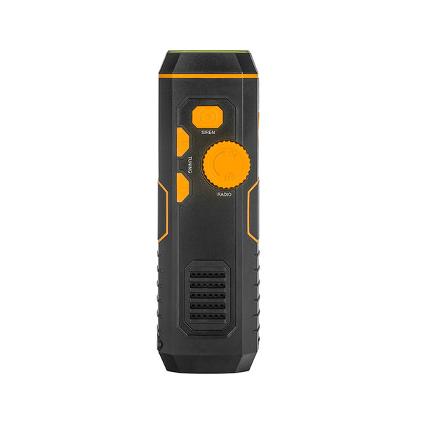 Wind-up Radio - Solar Radio - World Receiver - Portable Radio - Flashlight with Dynamo - Powerbank Function - Camping Gear - Outdoor Gadgets - Rechargeable Flashlight - USB Charger - FM AM Receiver - Hiking - Assorted Colors - 1 Piece