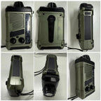 Wind-up Radio - Solar Radio - World Receiver - Portable Radio - Flashlight with Dynamo - Powerbank Function - Camping Radio - Outdoor Gadgets - Rechargeable Flashlight - USB Charger - FM AM Receiver - Hiking - Orange - 1 Piece