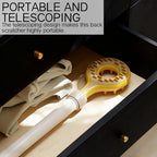 Massager - Back Massager - Telescopic Massager - Portable Massager - For Men, Women, Fathers, Mothers - Women's Gifts - Father's Gifts - Mother's Gift - Festive Gift - Christmas Gift - Yellow - 1 Piece