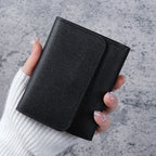 Women's Wallet - Small Women's Wallet - Card Holder - Mini Wallet - Flap Wallet - Faux Leather - Compact Size - Coin Compartment - Gift for Women - Stylish Design - Travel - Convenient Size - PU Leather - 6 Colors - Pack of 6