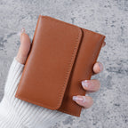 Women's Wallet - Small Women's Wallet - Card Holder - Mini Wallet - Flap Wallet - Faux Leather - Compact Size - Coin Compartment - Gift for Women - Stylish Design - Travel - Convenient Size - PU Leather - 6 Colors - Pack of 6