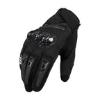 Motorcycle Gloves Breathable Full Finger Touch Screen Anti Slip Racing Gloves, Palm Width 8.5-9.0 cm