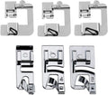 6 Sizes Rolled Hem Presser Foot, Wide Rolled Hem Foot Set & Narrow Hemmer Foot Set for All Low Shank Snap-On Singer, Brother, Babylock, Euro-Pro, Janome, Kenmore, White, Elna S