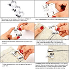 6 Sizes Rolled Hem Presser Foot, Wide Rolled Hem Foot Set & Narrow Hemmer Foot Set for All Low Shank Snap-On Singer, Brother, Babylock, Euro-Pro, Janome, Kenmore, White, Elna S