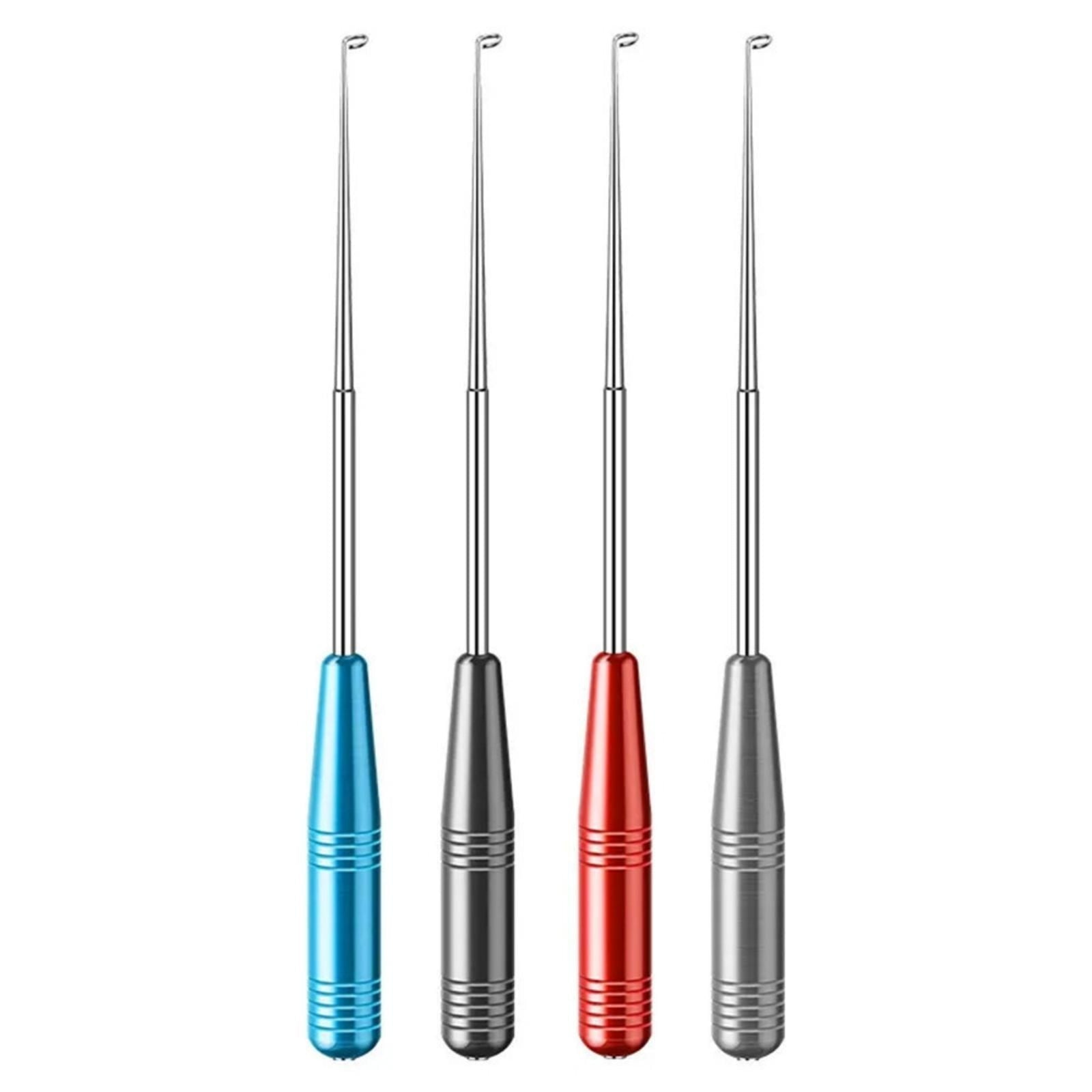 Fishing Hook Remover Tool,Stainless Steel Hook Extractor Set for Deep Throat Fish, Safe & Easy Unhooking,Multi-Purpose Fishing Gear for Bass, Trout, Camping & Outdoor Activities Red