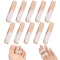Hook and Loop Finger Wrap,Tutuviw 10 Pcs Washable and Reusable Buddy Straps for Fingers,Buddy Tape Finger Straps,Toe Separator for Bunion,Finger Brace for Injured/Jammed/Trigger Finger Support(Black) Skin