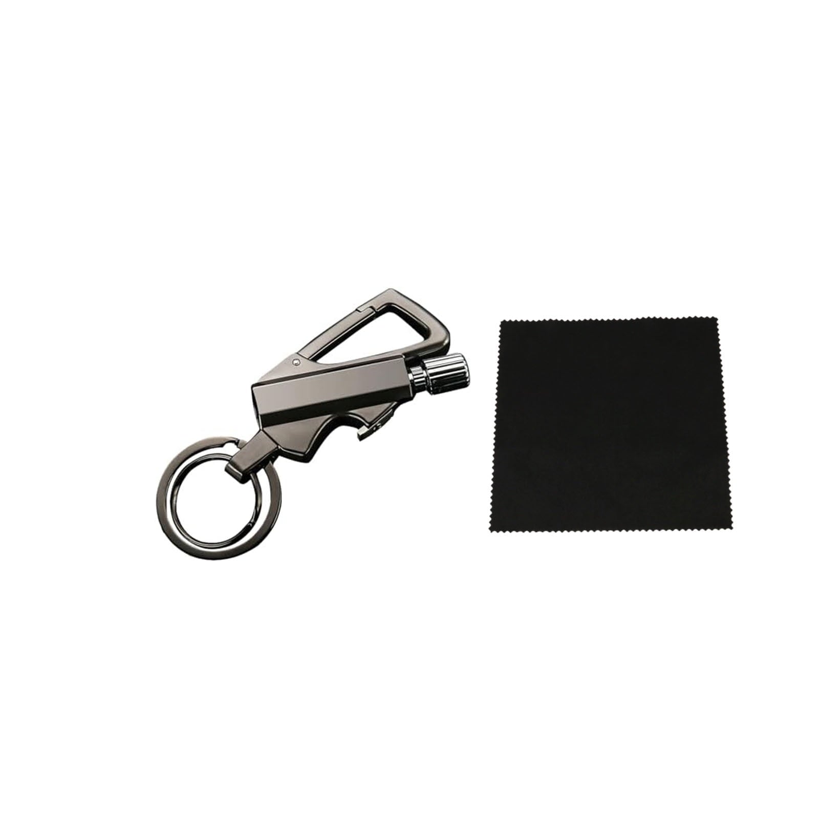 Permanent Match with Bottle Opener Metal Keychain Lighter, Reusable Waterproof Matchstick Fire Starter, for Camping Hunting, Multifunctional Match Outdoor Camping Match Lighter, Gift Ideas Silver