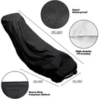 Waterproof Protective Cover,QZS Heavy Duty Push Lawn Mower Cover,75.2x19.7x39.4In,Universal Oxford Cover Fit with Drawstring,1Pack