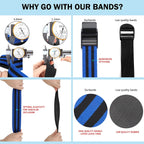 Blood Flow Restriction Bands for Women Glutes & Hip Building, Occlusion Training Bands, Best Fabric Resistance Bands for Exercising Your Butt, Squat, Thigh, Fitness Blue