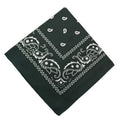 22 inch Cotton Paisley Bandana Multi Colored Set Cowboy Bandana Head Scarf Double-sided for Men & Women Mint Green