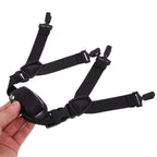 HOOWIFFY Nylon Chin Guard with Plastic Frame, Easy to Use, 2 Pieces for Comfortable