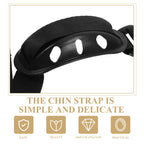 HOOWIFFY Nylon Chin Guard with Plastic Frame, Easy to Use, 2 Pieces for Comfortable