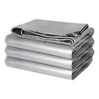Heavy Duty Tarp Cover, Thick Tarps Waterproof Tear and Rip Proof UV Resistant Tarpaulin with Reinforced Grommets and Edges E