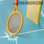 Kids Badminton & Tennis Set - Racket Family Sports Gift with Balls， Lightweight Beginner Gear for Ages 6-12, Indoor/Outdoor Play Red 1