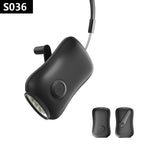 Crank Flashlight, Emergency Rechargeable LED Flashlight, Portable Camping Light, Self Powered Rechargeable Flashlight for Outdoor Mountaineering Backpack Hiking As Show Black