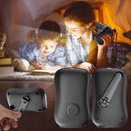 Crank Flashlight, Emergency Rechargeable LED Flashlight, Portable Camping Light, Self Powered Rechargeable Flashlight for Outdoor Mountaineering Backpack Hiking As Show white